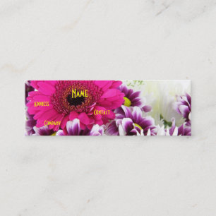 Cartão De Visita Mini Florista - Buquê II roxo
