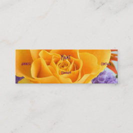 Cartão De Visita Mini Florista - Rosa Amarela