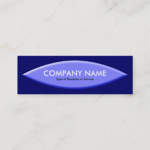 Cartão De Visita Mini Forma do barco - Azul no Marinho profundo