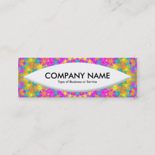 Cartão De Visita Mini Forma do Barco - Caleidoscópio 03