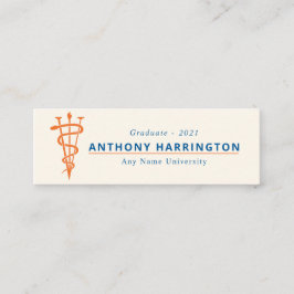 Cartão De Visita Mini Formando de Símbolo Veterinário