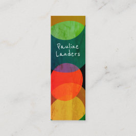 Cartão De Visita Mini Formas Circulares Expressivas