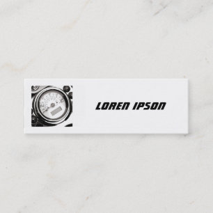 Cartão De Visita Mini Foto quadrada - velocímetro da motocicleta
