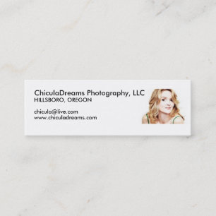 Cartão De Visita Mini Fotografia de ChiculaDreams