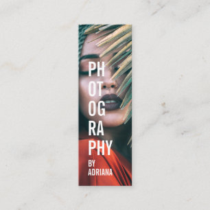 Cartão De Visita Mini Fotografia moderna e tradicional fotógrafo de chic