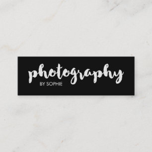 Cartão De Visita Mini Fotografia preto e branco