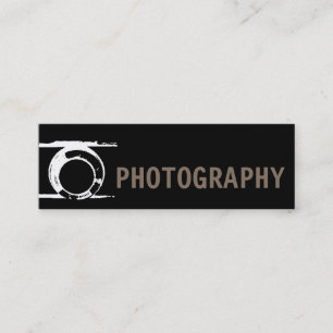 Cartão De Visita Mini Fotógrafo Preto Perfeito