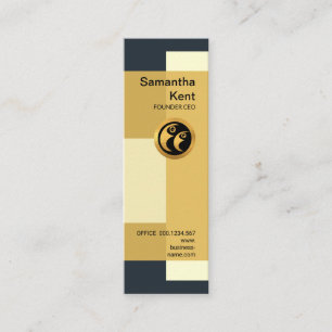 Cartão De Visita Mini Fundador Columnar artístico do CEO dos blocos de