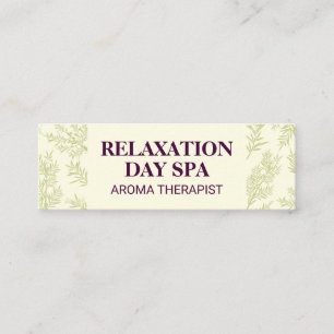 Cartão De Visita Mini Fundo de Ramais de Juniper