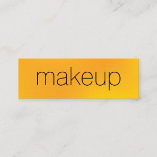 Cartão De Visita Mini Fundo misturado do texto amarelo chique