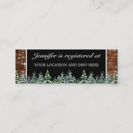 Cartão De Visita Mini Gabinete do Registro de Chás de panela da Floresta