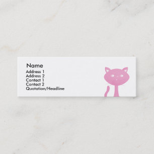 Cartão De Visita Mini Gatinhos do arco-íris