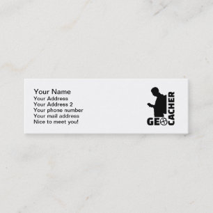 Cartão De Visita Mini Geocacher