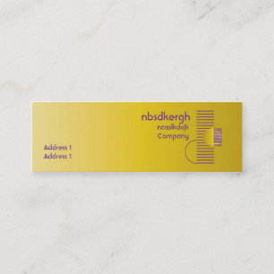 Cartão De Visita Mini Geométrico roxo - magro