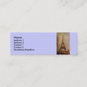 Cartão De Visita Mini Georges Seurat: Torre Eiffel (1889)