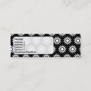 Cartão De Visita Mini girassóis