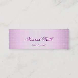 Cartão De Visita Mini Glitter de luxo elegante profissional