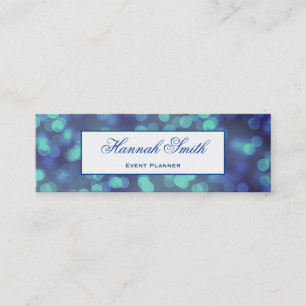 Cartão De Visita Mini Glitter de luxo elegante profissional