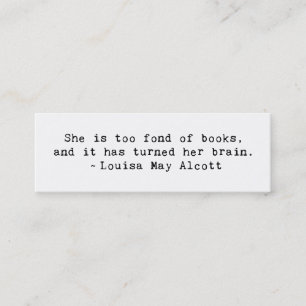 Cartão De Visita Mini Gosto de Livros