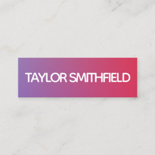 Cartão De Visita Mini gradiente moderno