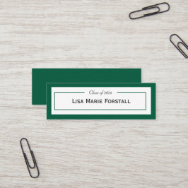 Cartão De Visita Mini Graduation Name Card