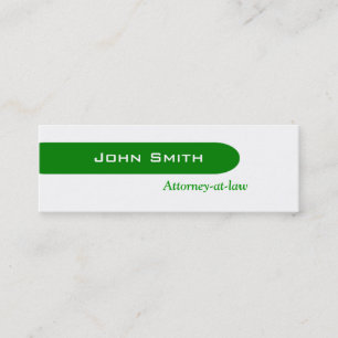 Cartão De Visita Mini Greeny