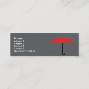 Cartão De Visita Mini Guarda-chuva - magro