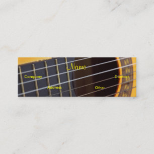 Cartão De Visita Mini guitarrista
