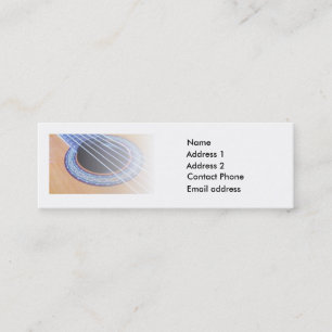 Cartão De Visita Mini Guitarrista clássico