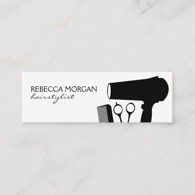Cartão De Visita Mini Hairstylist (Frente)