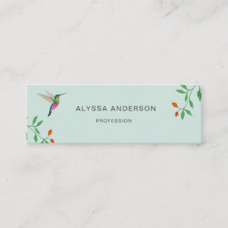 Cartão De Visita Mini Hummingbird  Business Card