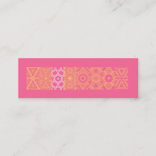 CARTÃO DE VISITA MINI IMPRESSÃO CHIC (Frente)