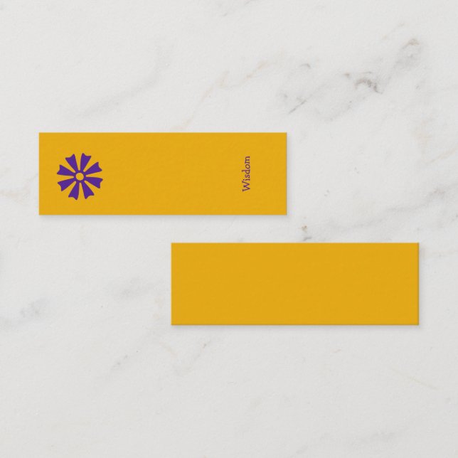 Cartão De Visita Mini Indicador Africano Adinkra (Wisdom) (Frente/Verso)