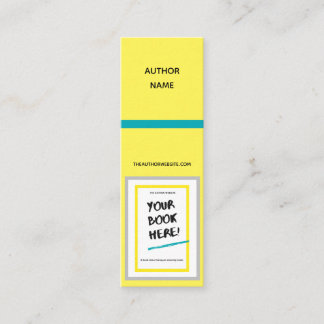 Cartão De Visita Mini Indicador para assinatura de livros, autoajuda, nã