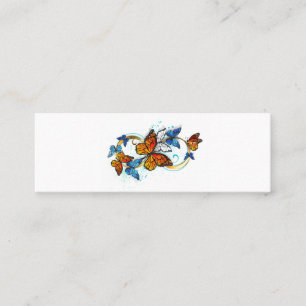 Cartão De Visita Mini Infinidade de Borboletas Monarca