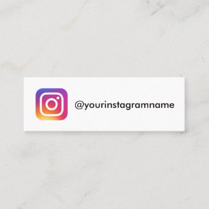 Cartão De Visita Mini Influenciador de Mídia Social do Usuário Instagram