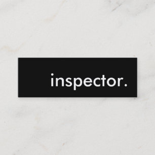 Cartão De Visita Mini inspetor.