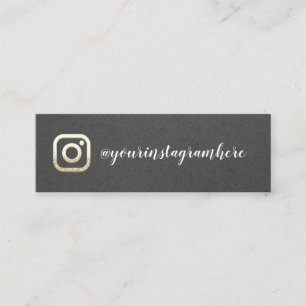 Cartão De Visita Mini Instagra Logotipo de Mídia Social Evento Blog Grap