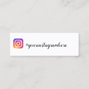 Cartão De Visita Mini instagram