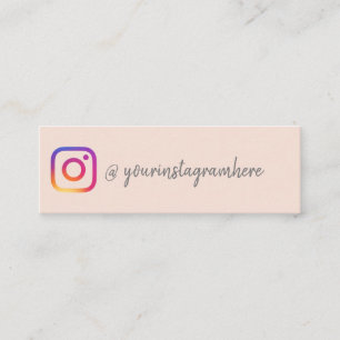 Cartão De Visita Mini Instagram Influencer personalizado para adicionar 