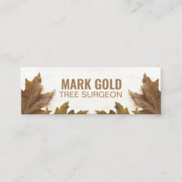 Cartão De Visita Mini Instagram personalizado "Folhas de Fallen na Madei