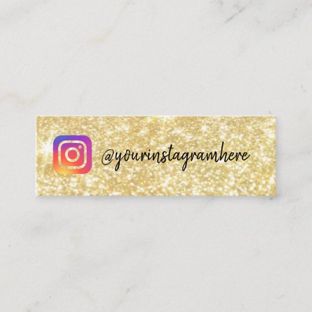 Cartão De Visita Mini instagrama (Frente)