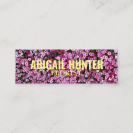 Cartão De Visita Mini Instagrama Personalizado "Flores Bloqueantes"