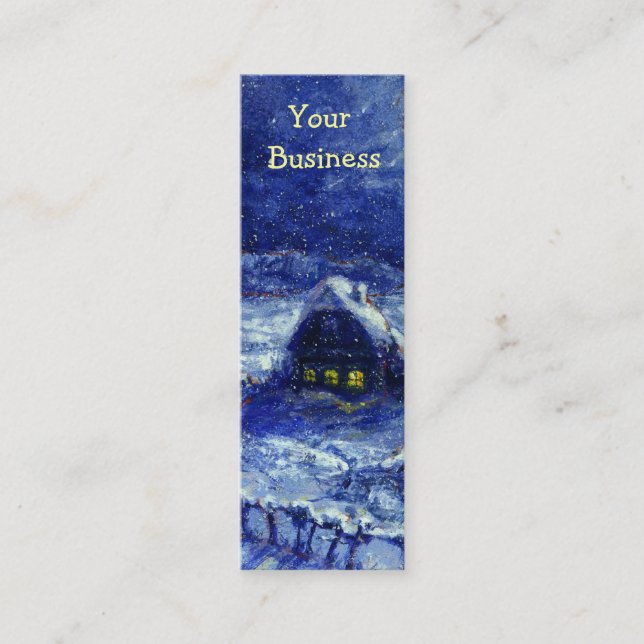 Cartão De Visita Mini Inverno na Rússia/Verão na Rússia (Frente)