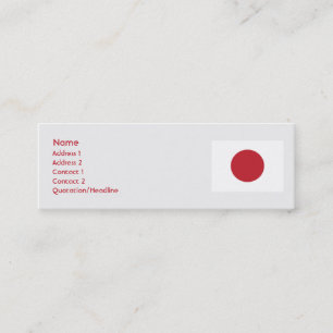 Cartão De Visita Mini Japão - magro