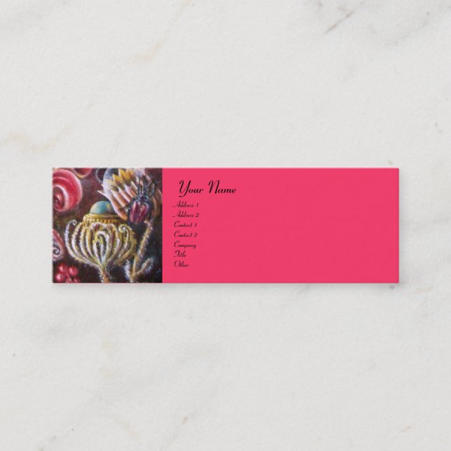 CARTÃO DE VISITA MINI JARDIM DE MELISSA. (Frente)