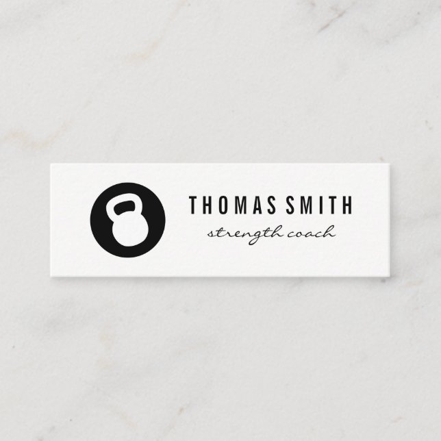 Cartão De Visita Mini Kettle Bell Personal Trainer (Frente)