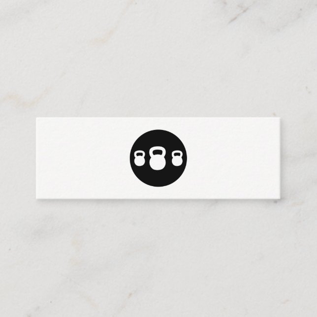 Cartão De Visita Mini Kettle Bell Personal Trainer (Frente)