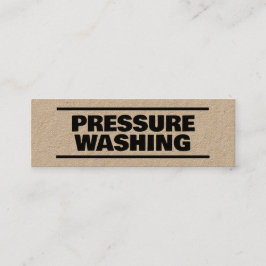 Cartão De Visita Mini Kraft com lavagem de pressão