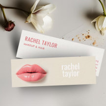 Lábios 3D cor-de-rosa profissional moderno